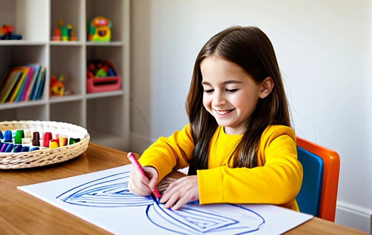 Creative Playtime**

A young girl (age 7-8) fully clothed in a bright, colorful outfit, is drawing a picture of Sophie Ruby (the app character) with crayons at a table in a sunlit playroom. Toys are scattered around, but the focus is on the drawing. The girl is smiling and appears engaged. "Safe for work," "appropriate content," "fully clothed," "family-friendly," "professional quality," "perfect anatomy," "natural proportions," "well-formed hands," "proper finger count."

**