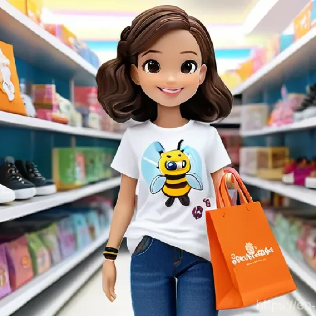 소피루비 굿즈 구매 가이드 - **Prompt 1: The Excitement of a New Release**
    A young woman in her early twenties, dressed in st...