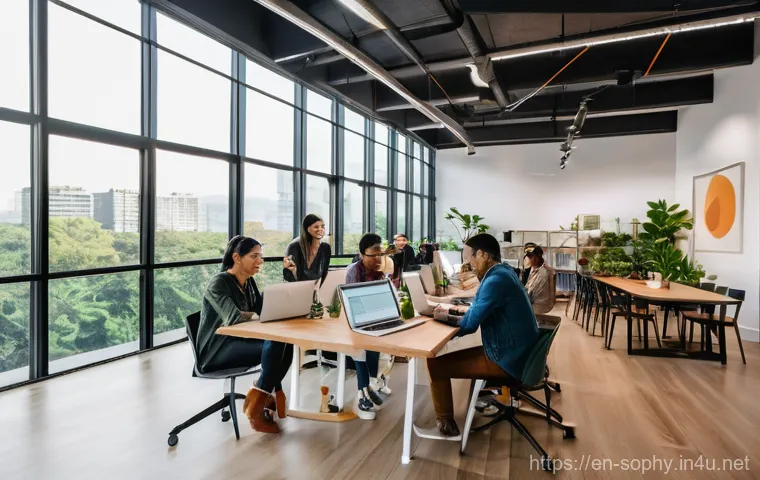 소피루비 이야기책 리뷰 - **A male digital nomad enjoying a serene working moment on a spacious balcony overlooking lush tropi...