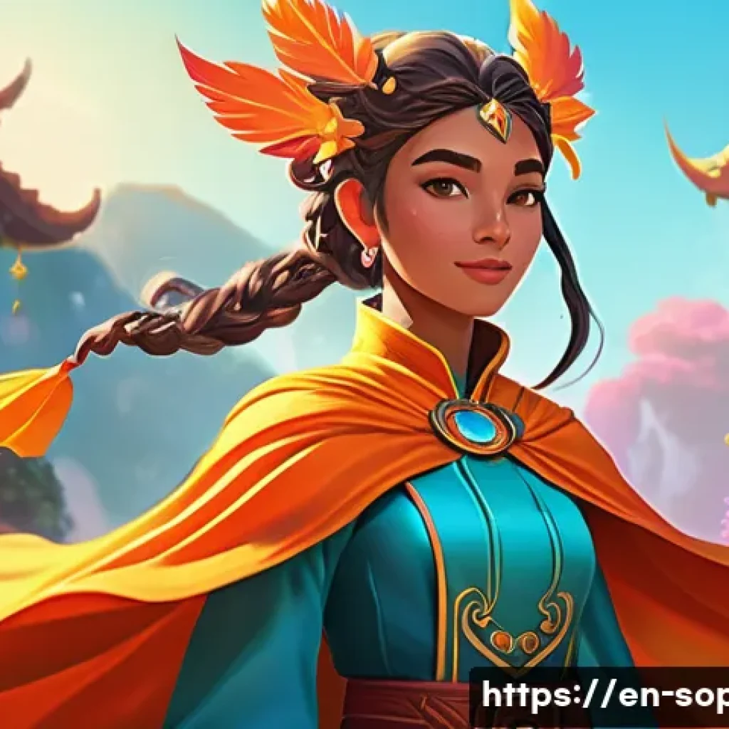 소피루비 팬아트 경연 - A vibrant digital fan art scene featuring a dynamic, original character interpretation blending sket...